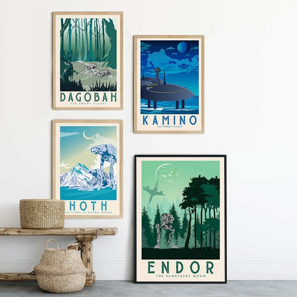 Home Decor How To - How Tatooine Endor Landscape Canvas Painting