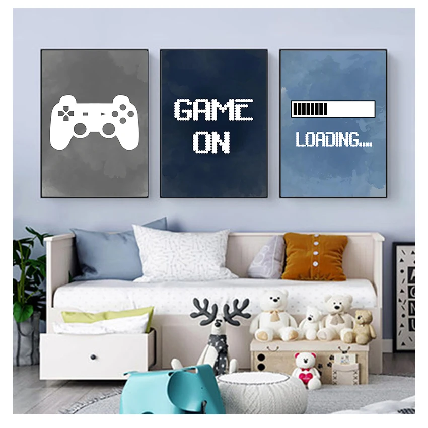 Home Decor Video - Nursery Boys Wall Decor , Gaming