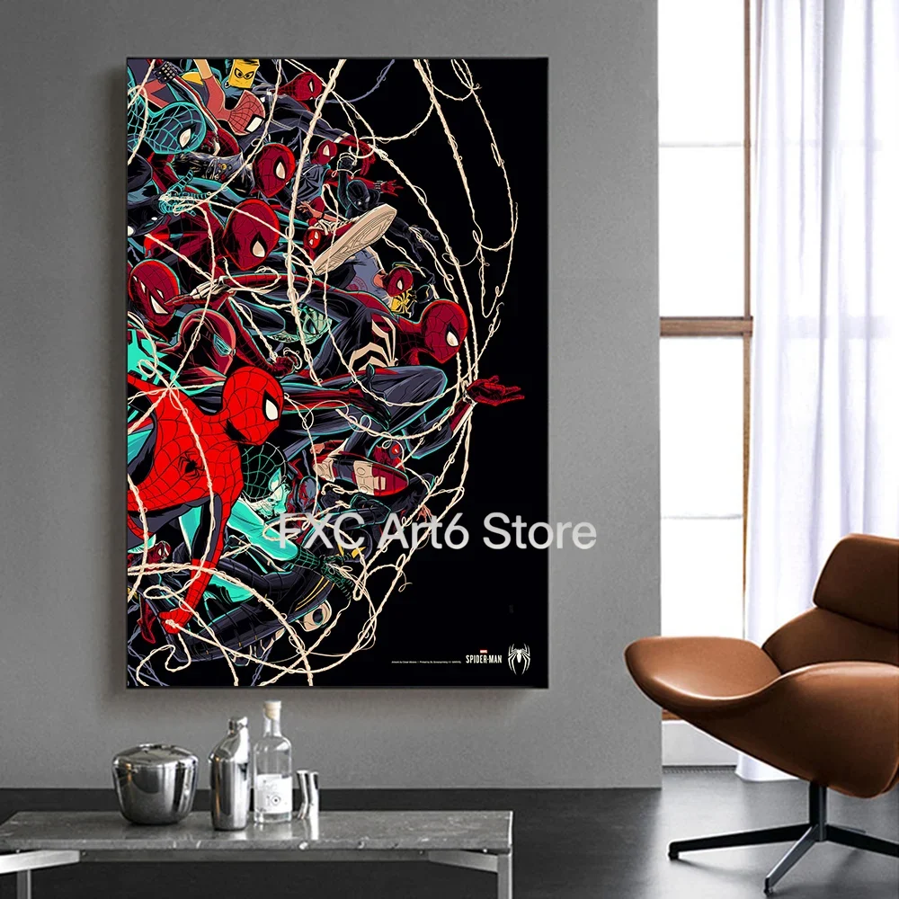 Home Decor Video - 1PCS frameless canvas painting Marvel Movie