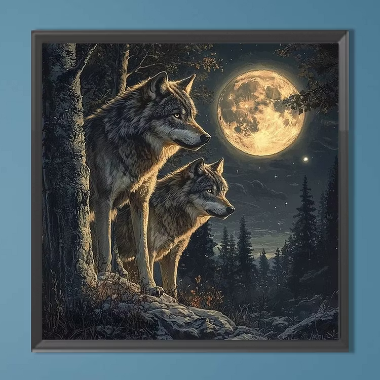 Under The Moon Wolf King Jigsa - Home Decor Under 500 评论和价格