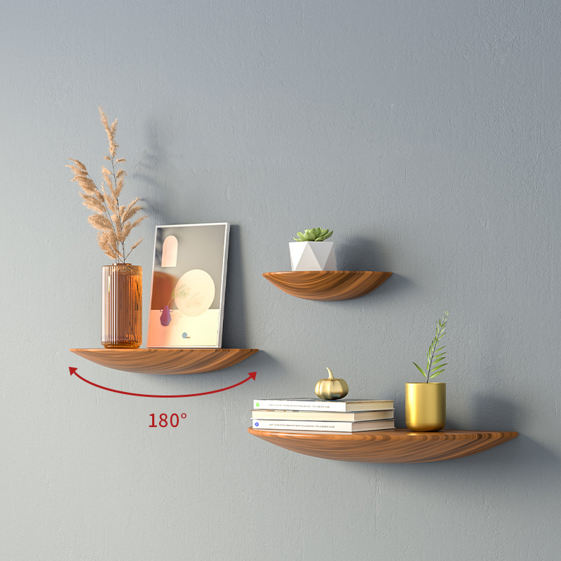 Wooden Semicircle Wall Shelf B - Home Decor Ikea 评论和价格