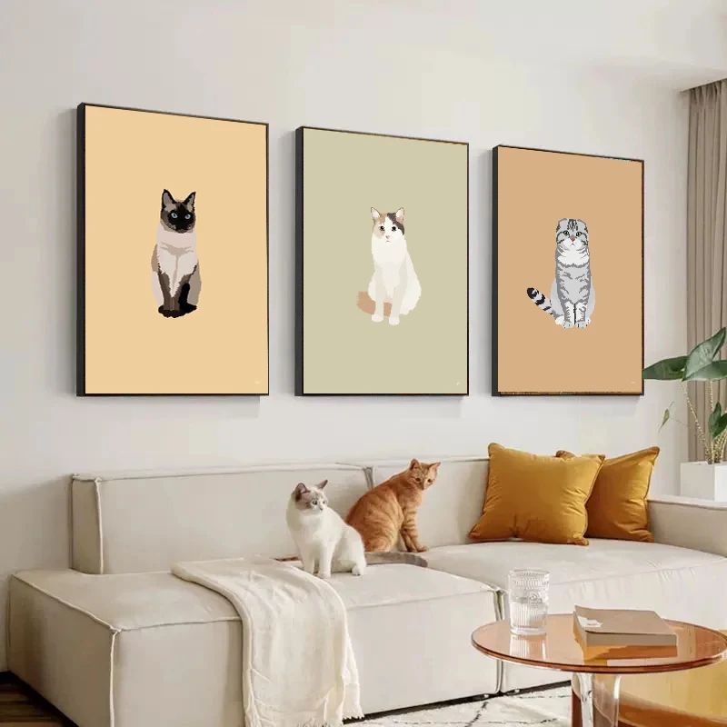 Cute Siamese Sphynx Scottish F - Home Decor Minimal 评论和价格