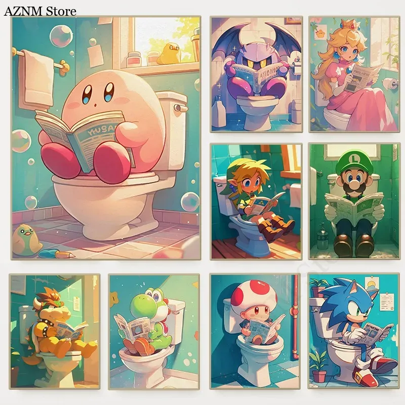 Funny Bathroom Cartoon Video G - Home Decor Video 评论和价格