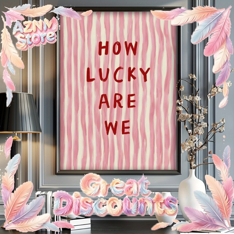 2026 How Lucky We Are Canvas P - Home Decor How To 评论和价格