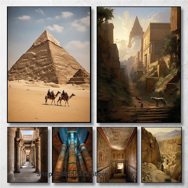 Ancient Egypt Landscape Great  - Home Decor Egypt 评论和价格
