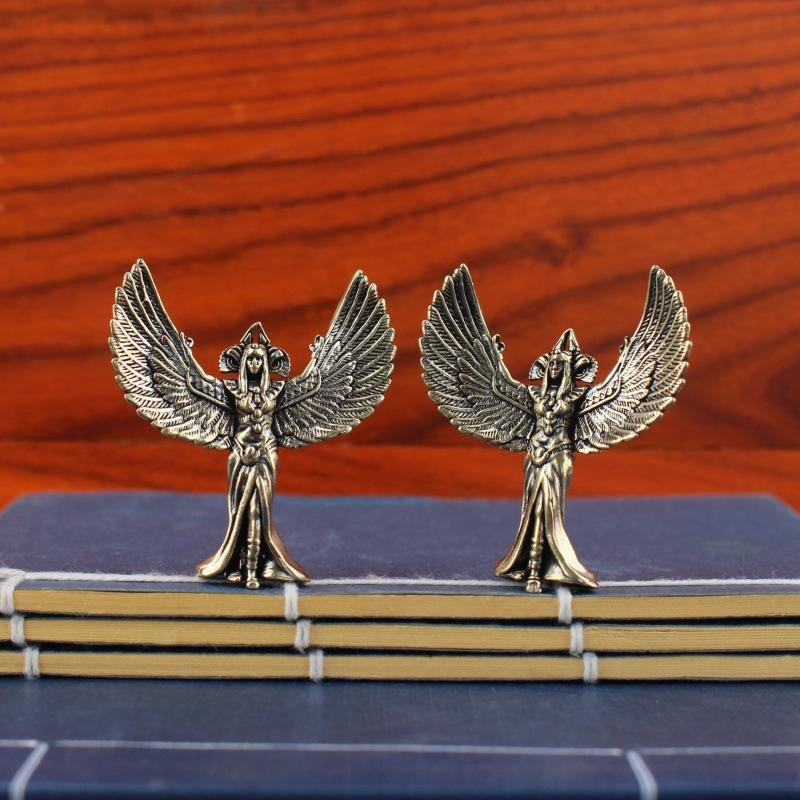 Mini Brass Winged Goddess Figu - Home Decor Egypt 评论和价格