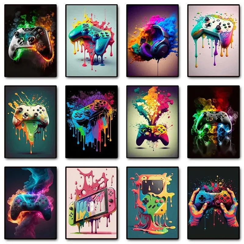 Colorful Pop Art Gamer Control - Home Decor Minimal 评论和价格