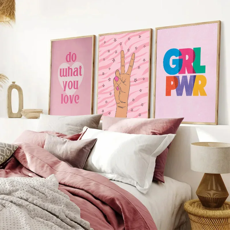 Abstract Pink Lightning Gradie - Home Decor Minimal 评论和价格