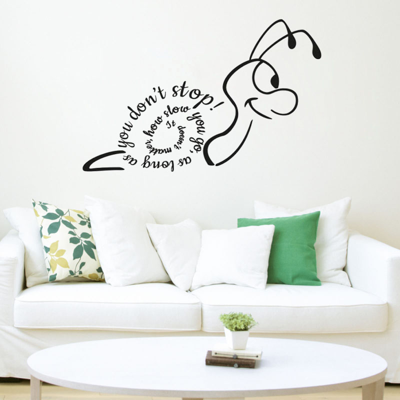 Creative Snail Wall Sticker It - Home Decor How To 评论和价格
