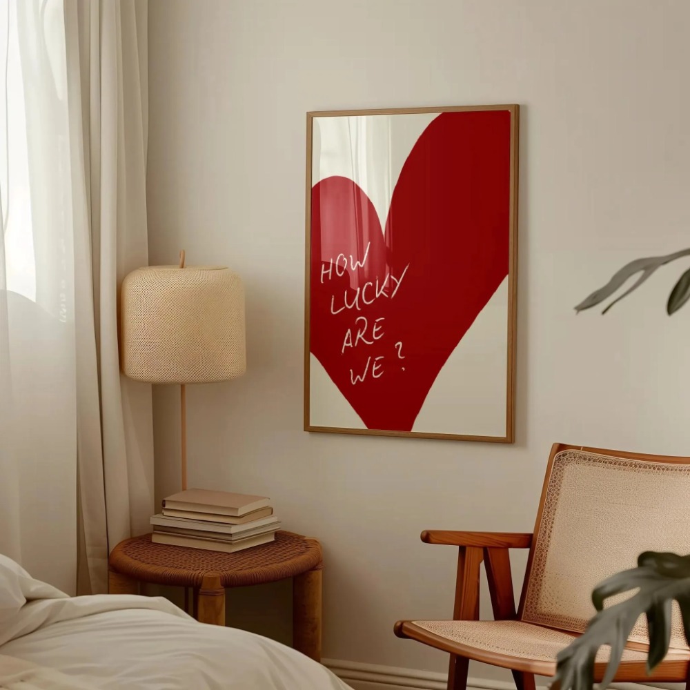 How Lucky Are We Pink Red Stri - Home Decor How To 评论和价格