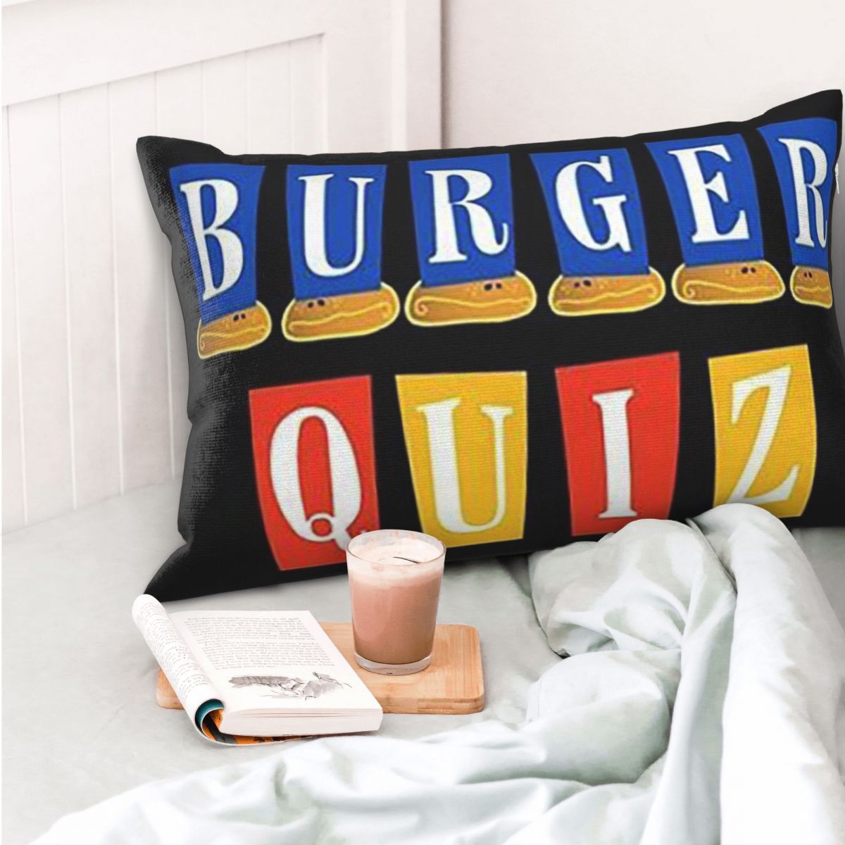 Burger Quiz New Logo Rectangle - Home Decor Quiz 评论和价格