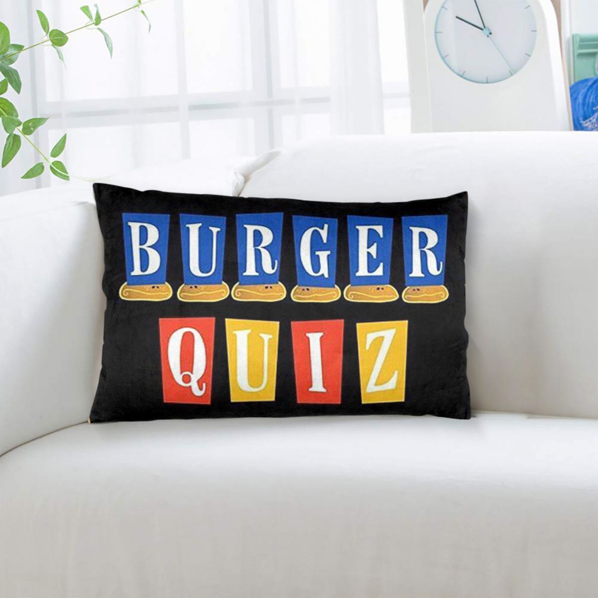 Burger Quiz New Logo Rectangle - Home Decor Quiz 评论和价格