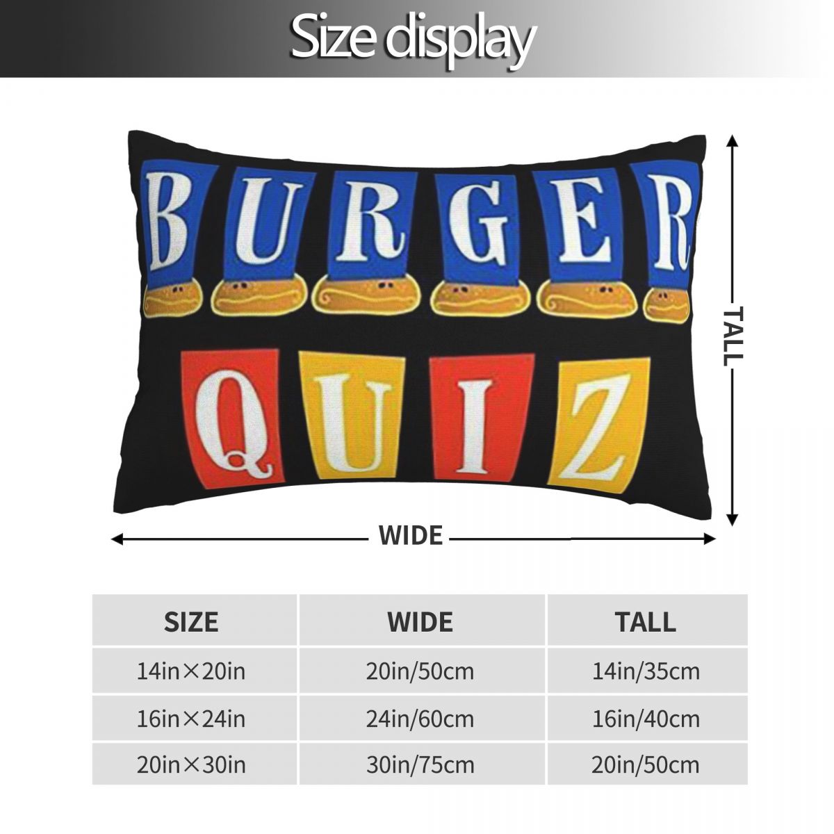 Burger Quiz New Logo Rectangle - Home Decor Quiz 评论和价格