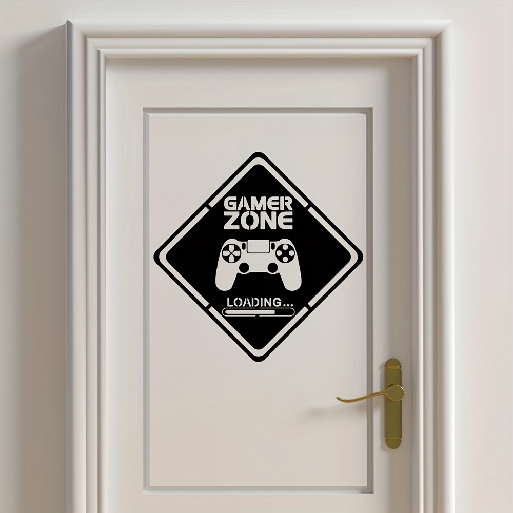 1pc Gamer Zone Door Decal Wall - Home Decor Video 评论和价格