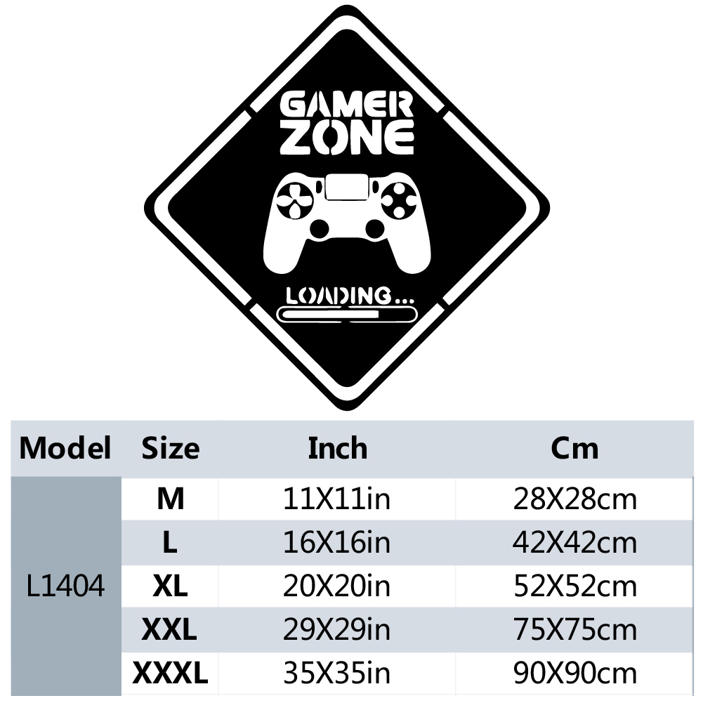 1pc Gamer Zone Door Decal Wall - Home Decor Video 评论和价格
