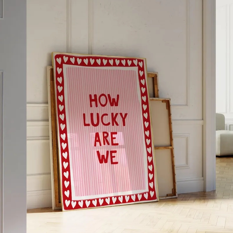 How Lucky Wall Art Canvas Prin - Home Decor How To 评论和价格