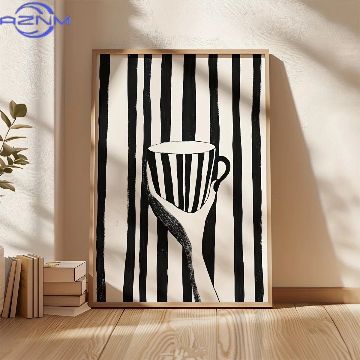 Cartoon Animal Text Art Coffee - Home Decor Minimal 评论和价格