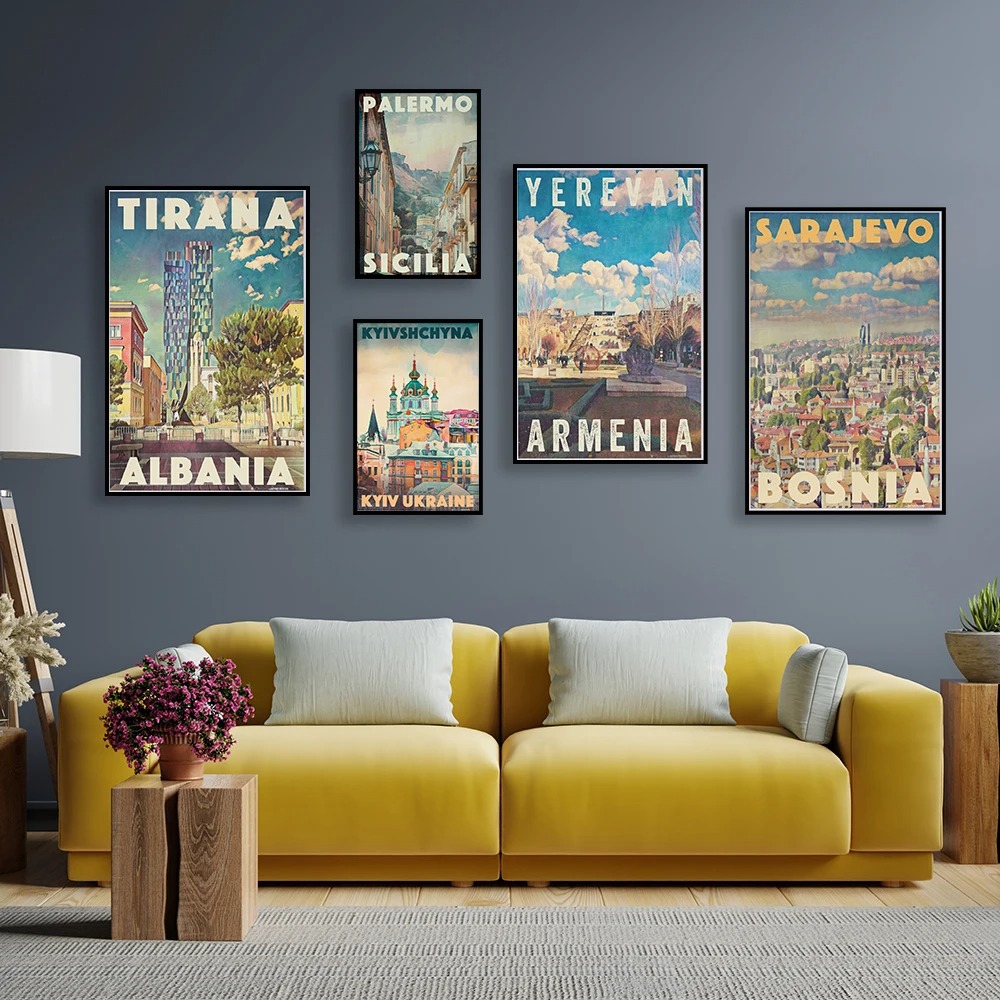 Armenia Travel Vintage Yerevan - Home Decor Yerevan 评论和价格